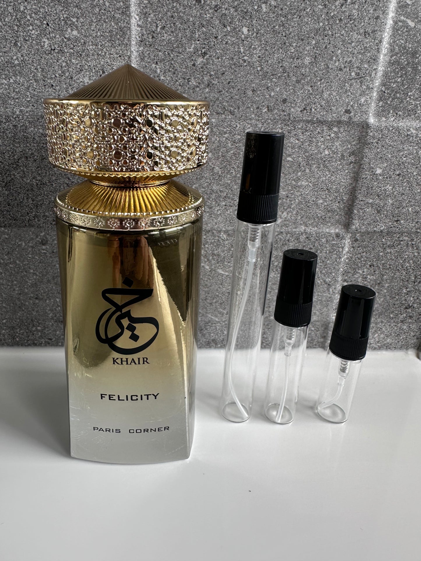 Paris Corner - Khair Felicity perfume decant bottle sizes NZ