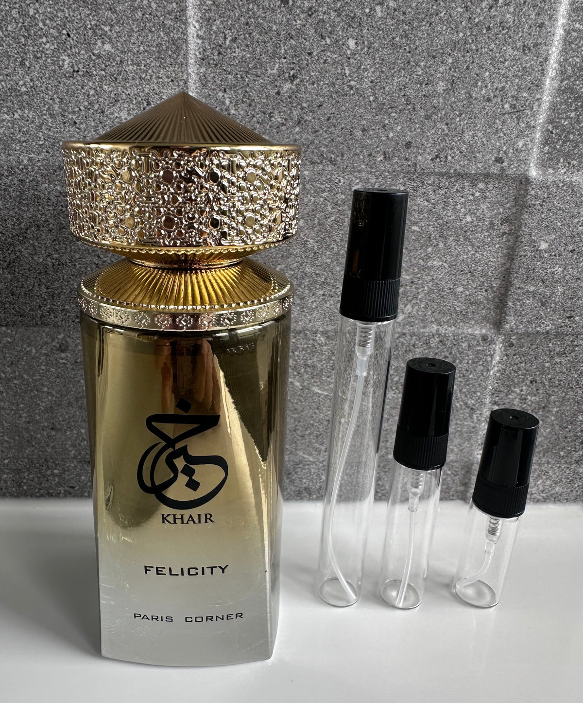 Paris Corner - Khair Felicity perfume decant bottle sizes NZ