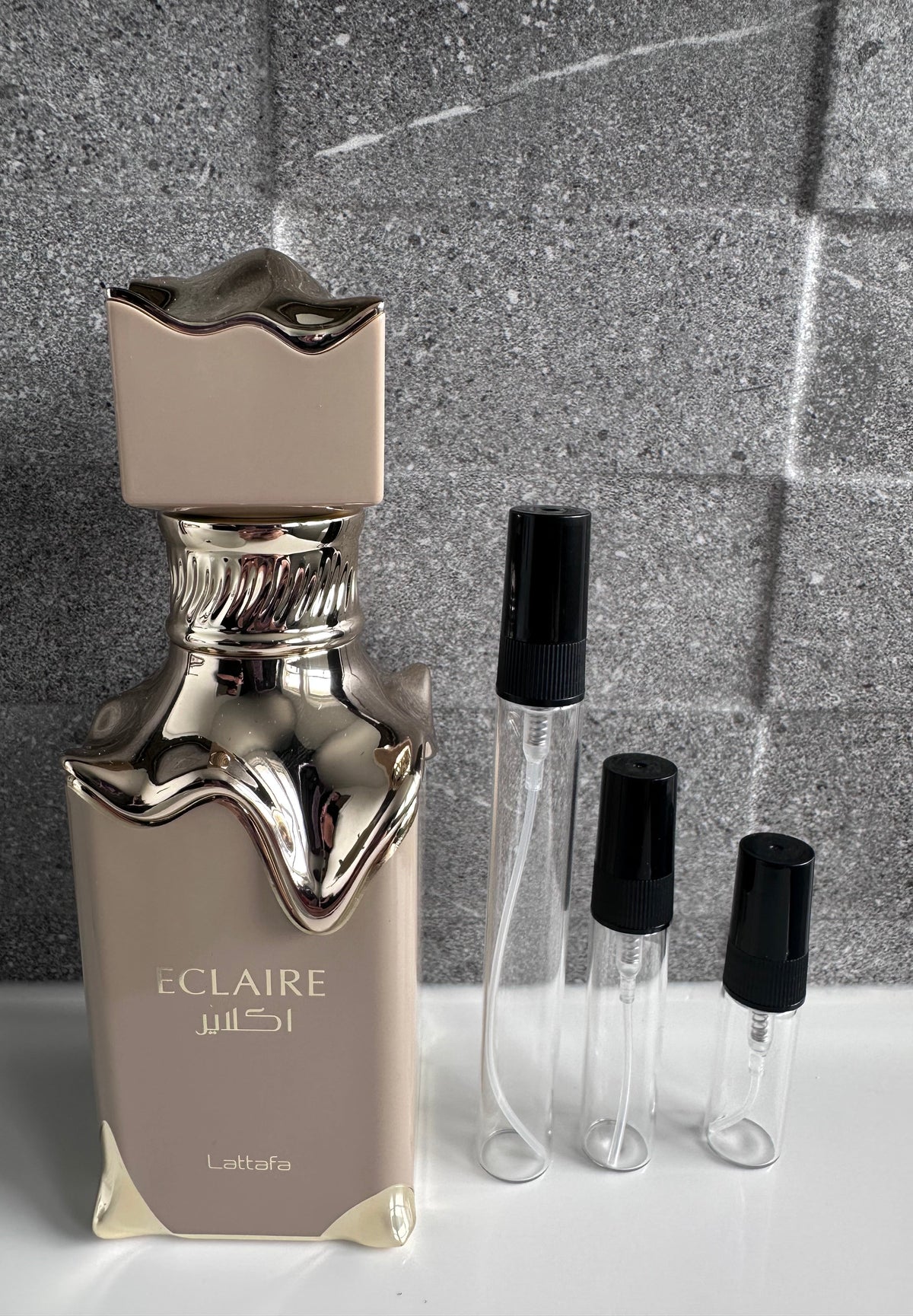 Lattafa - Eclaire perfume decant bottle sizes NZ