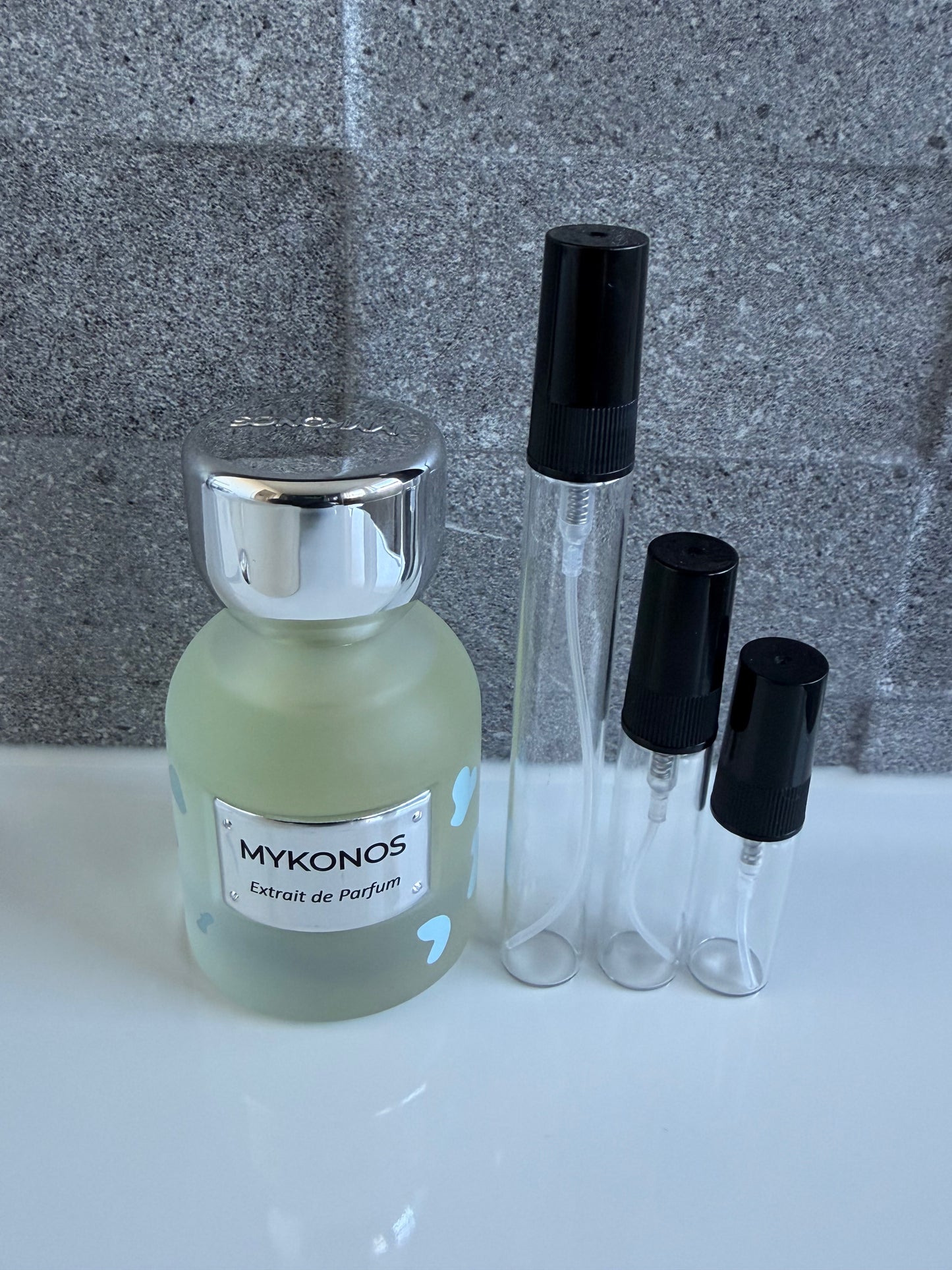 Mykonos Milk Drops perfume decant sizes