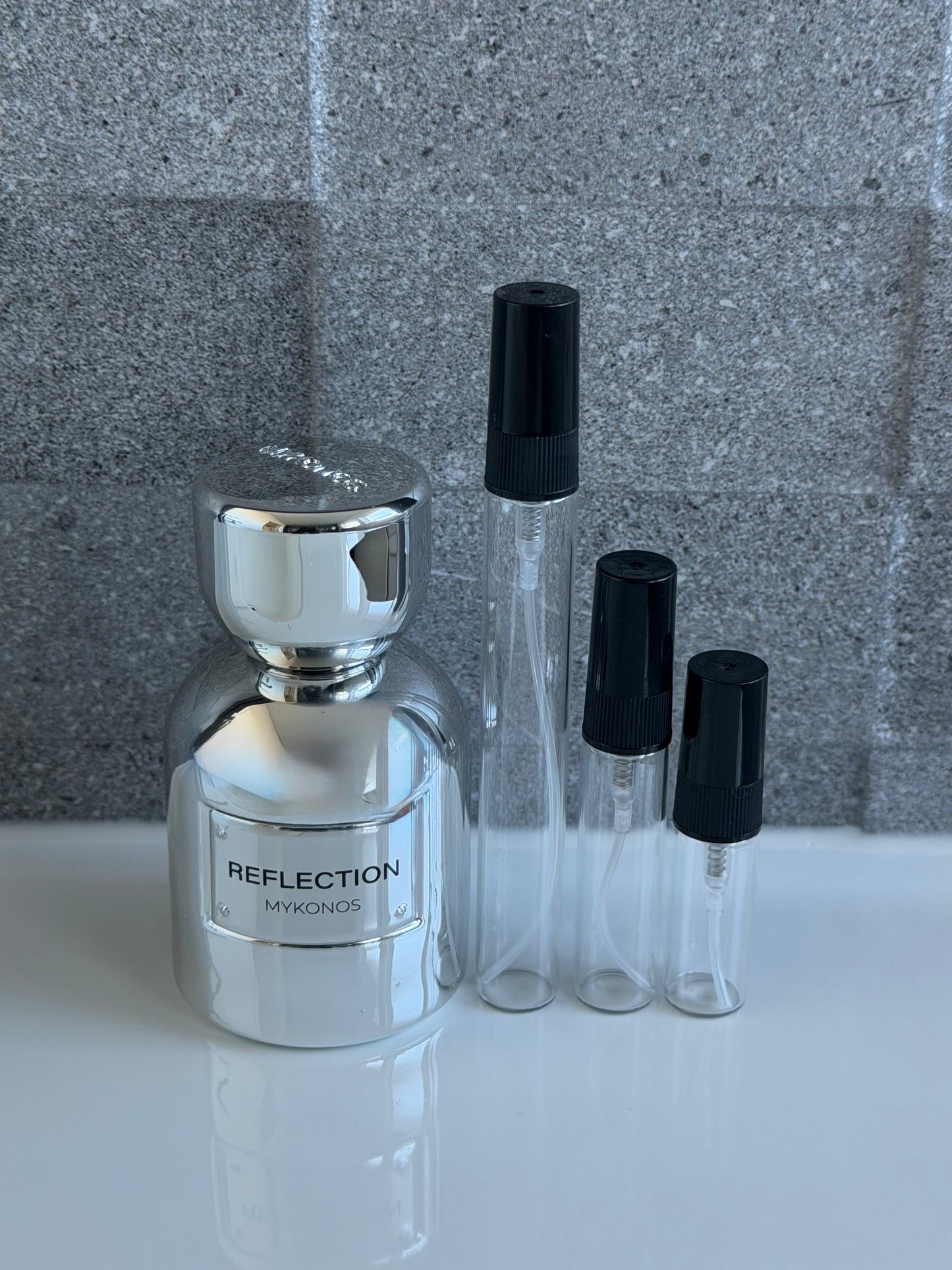 Mykonos Reflection perfume decant sizes