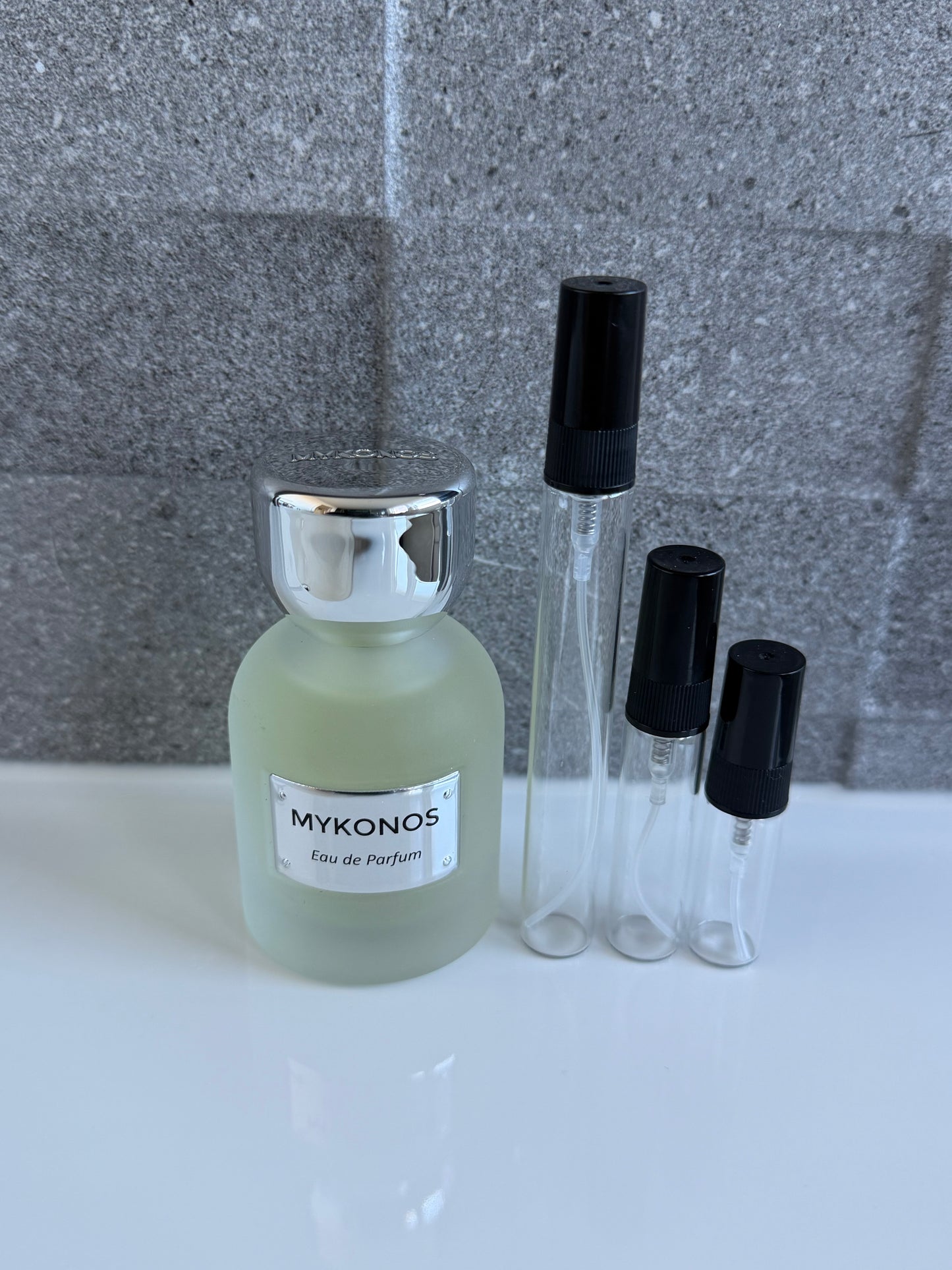 Mykonos Slow Living perfume decant sizes