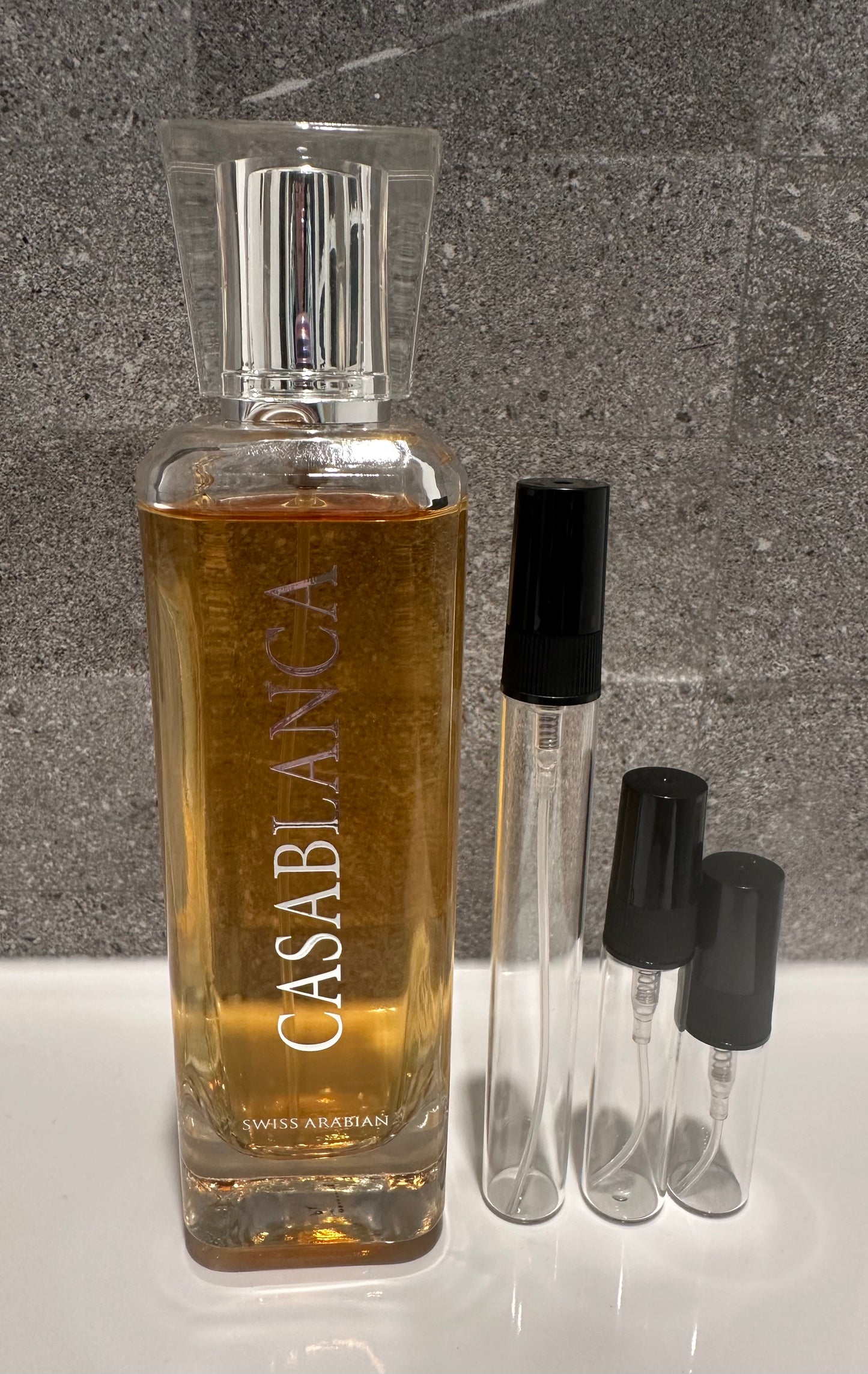Swiss Arabian Casablanca perfume decant sizes