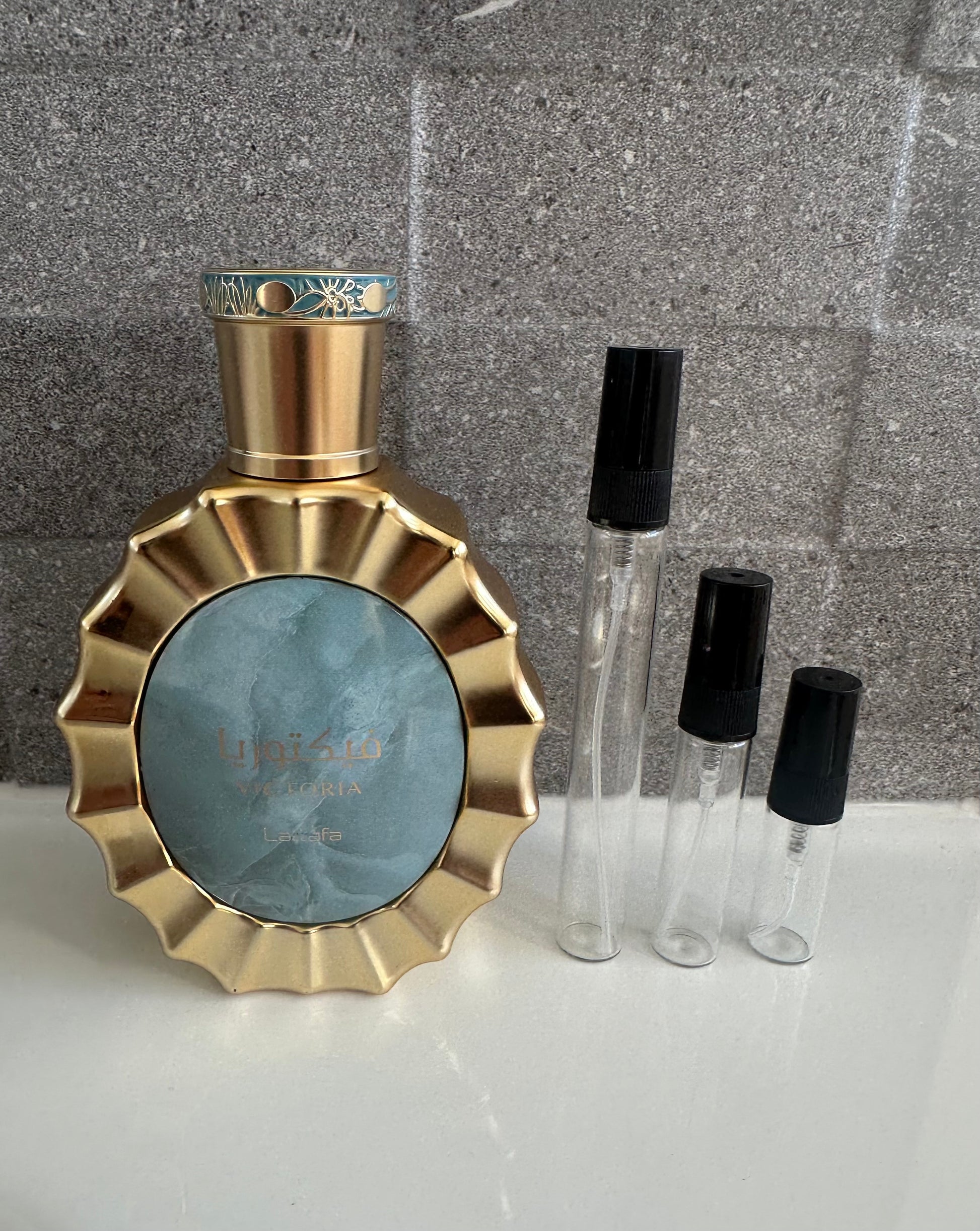 Lattafa - Victoria perfume decant bottle sizes NZ