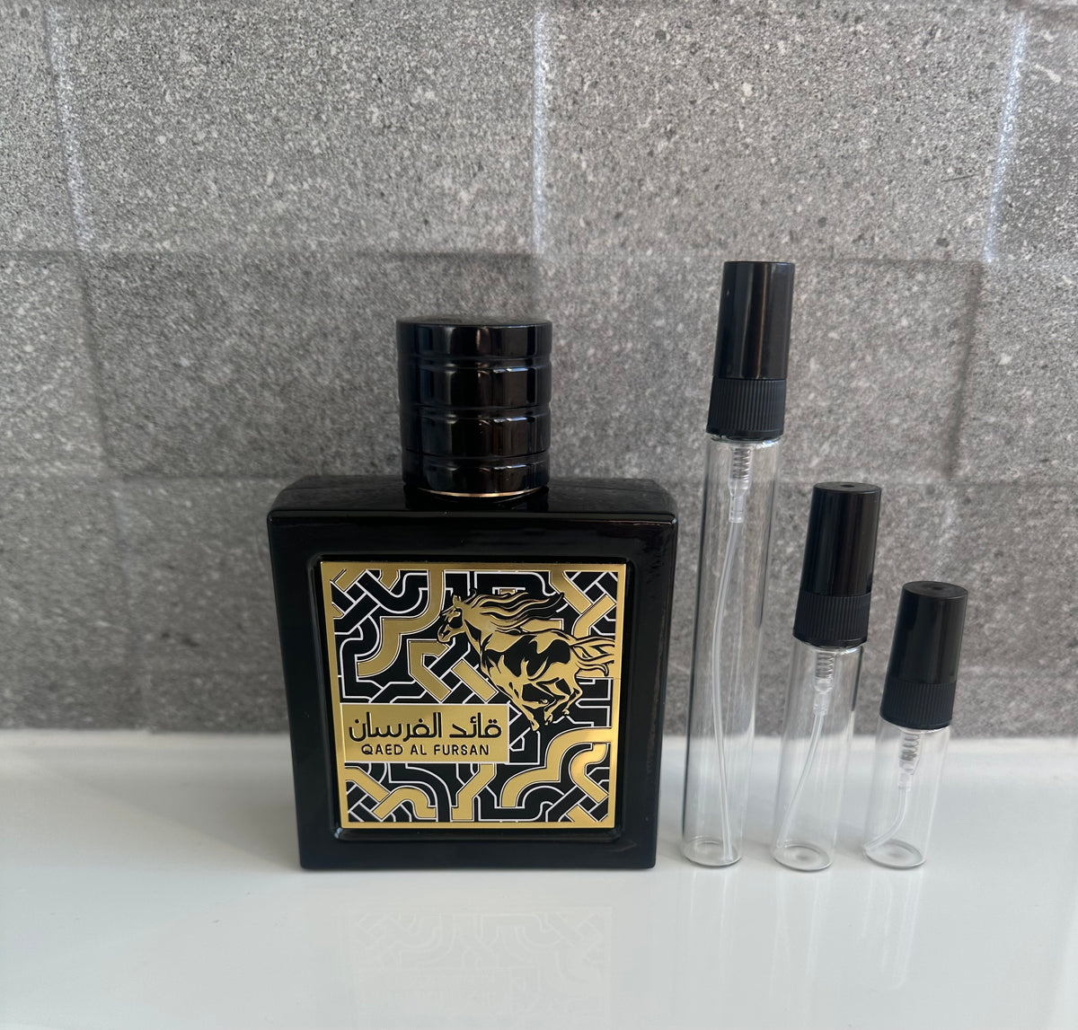 Lattafa - Qaed Al Fursan perfume decant bottle sizes NZ