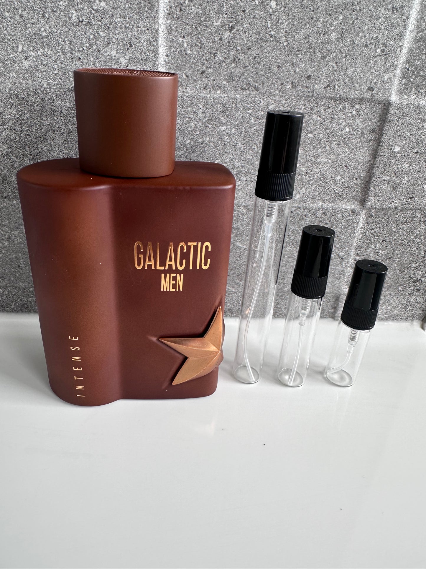 Maison Alhambra - Galactic Men Intense perfume decant bottle sizes NZ