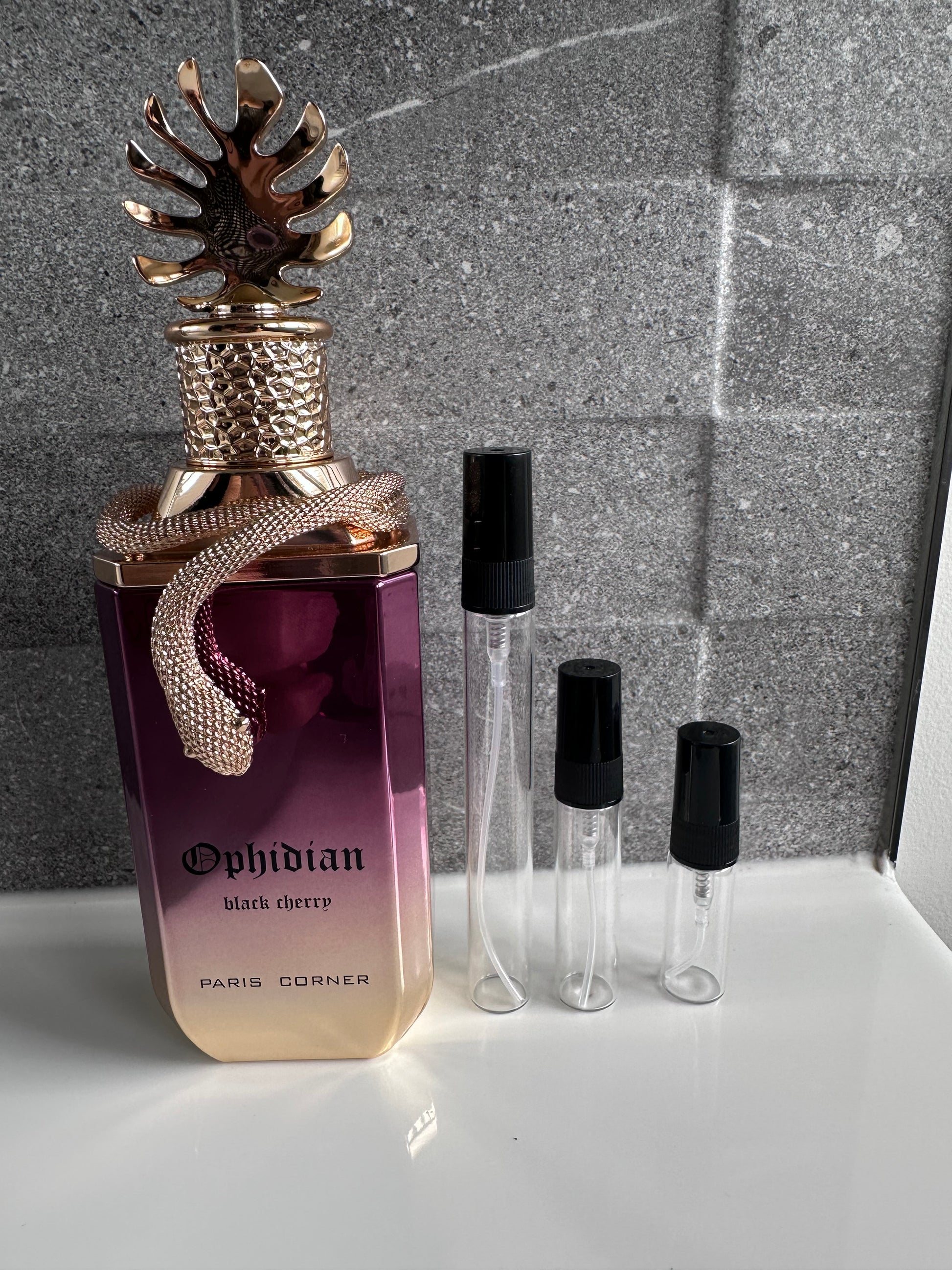 Paris Corner - Ophidian Black Cherry perfume decant bottle sizes NZ