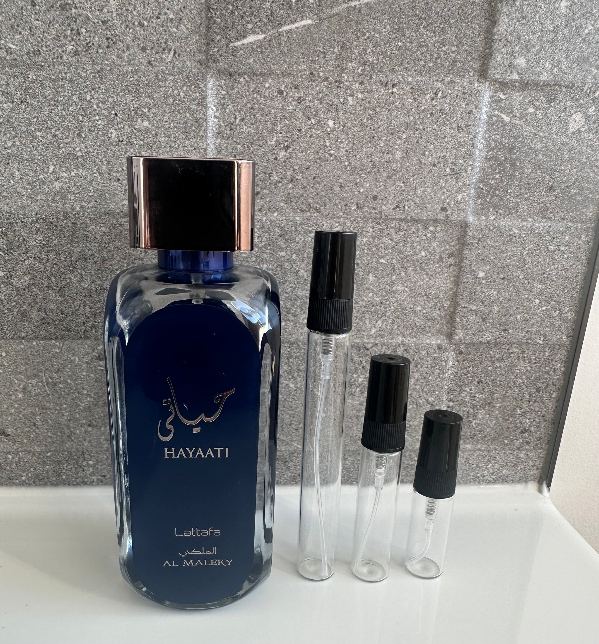 Lattafa - Hayaati Al Maleky perfume decant bottle sizes NZ