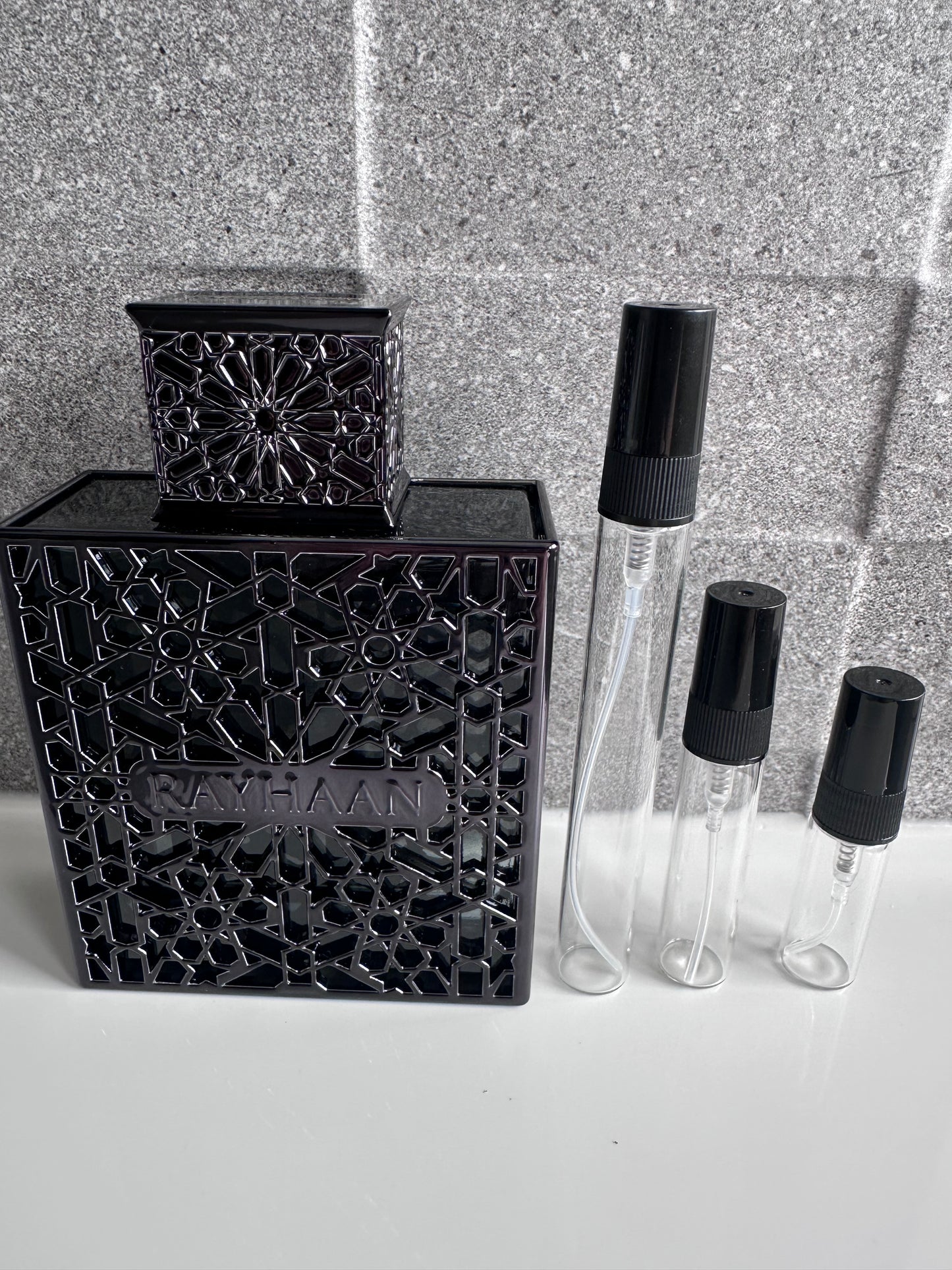 Rayhaan - Obsidian perfume decant bottle sizes NZ