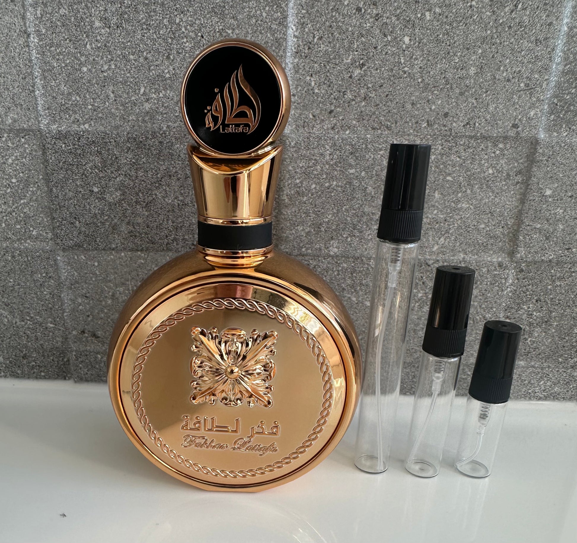 Lattafa - Fakhar Extrait perfume decant bottle sizes NZ