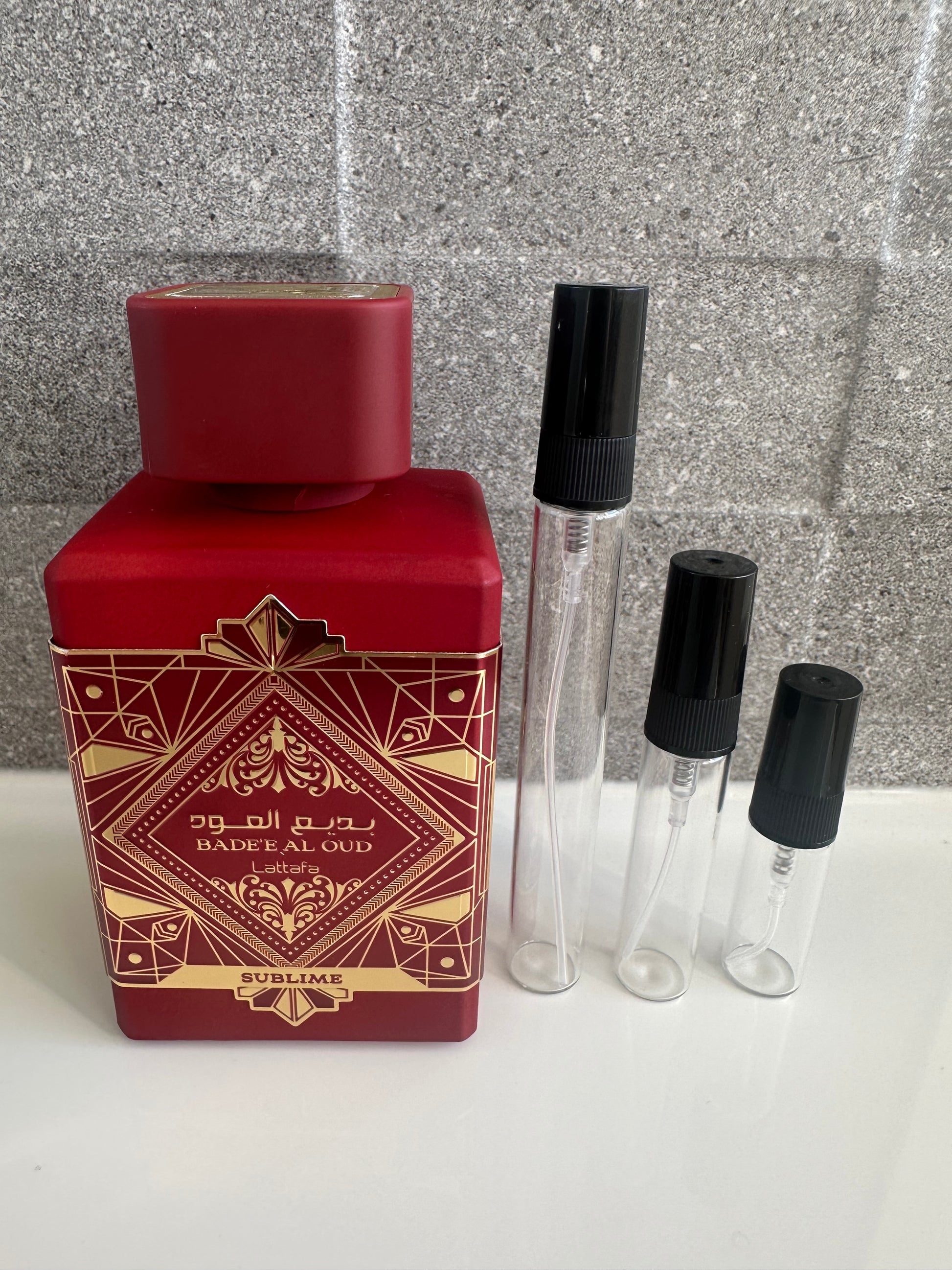  Lattafa - Bade'e Al Oud Sublime  perfume decant bottle sizes NZ