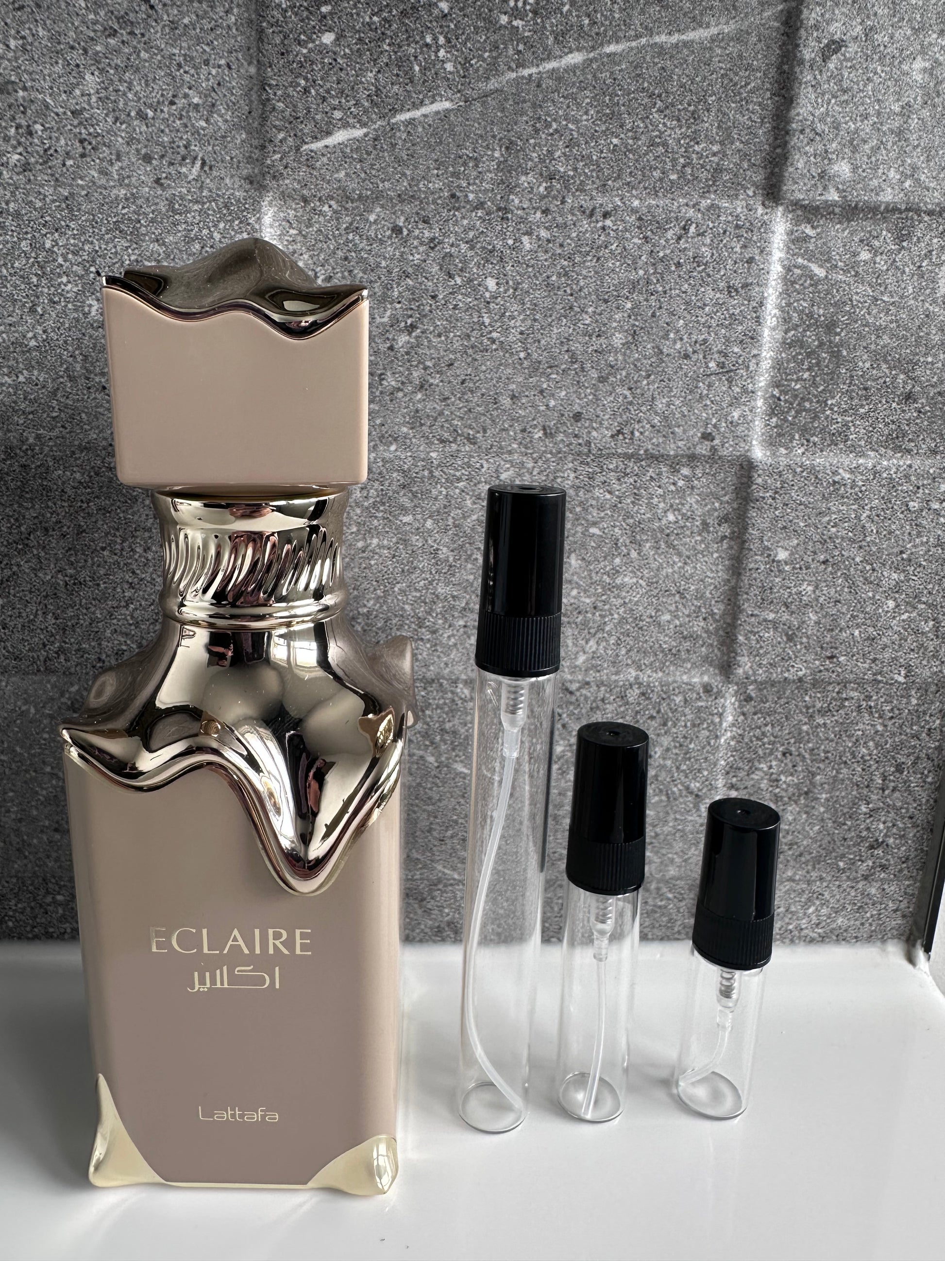 Lattafa - Eclaire perfume decant bottle sizes NZ