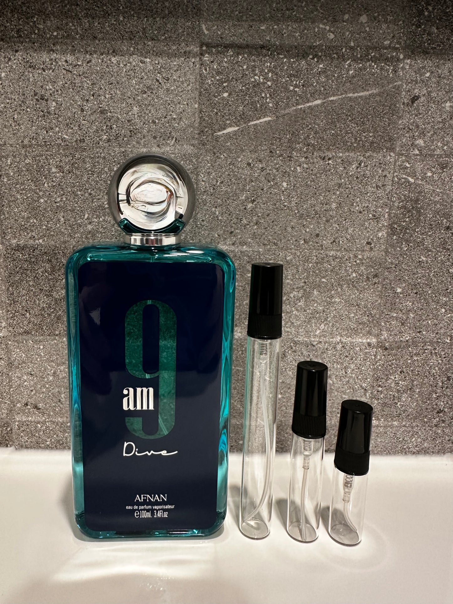 Afnan 9AM Dive perfume decant sizes