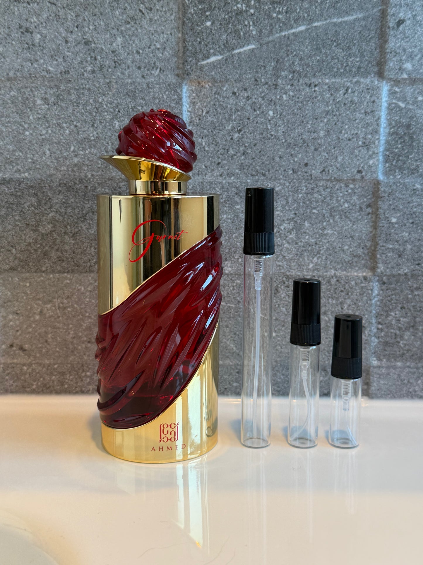 Ahmed AL Maghribi Garnet fragrance decant sizes
