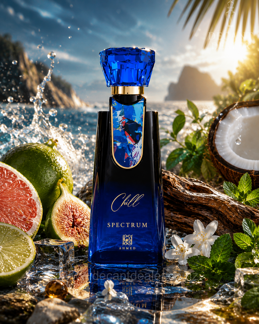 Ahmed Al Maghribi Chill Spectrum Perfume Decant Dealer NZ Promo Pic