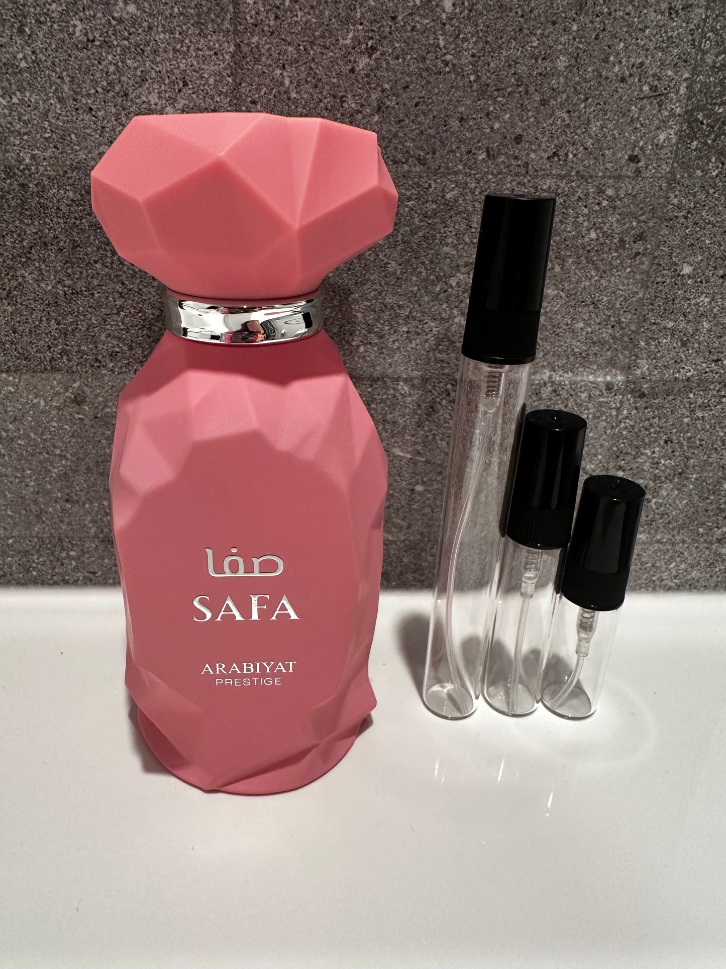 Arabiyat Prestige Safa perfume decant sizes