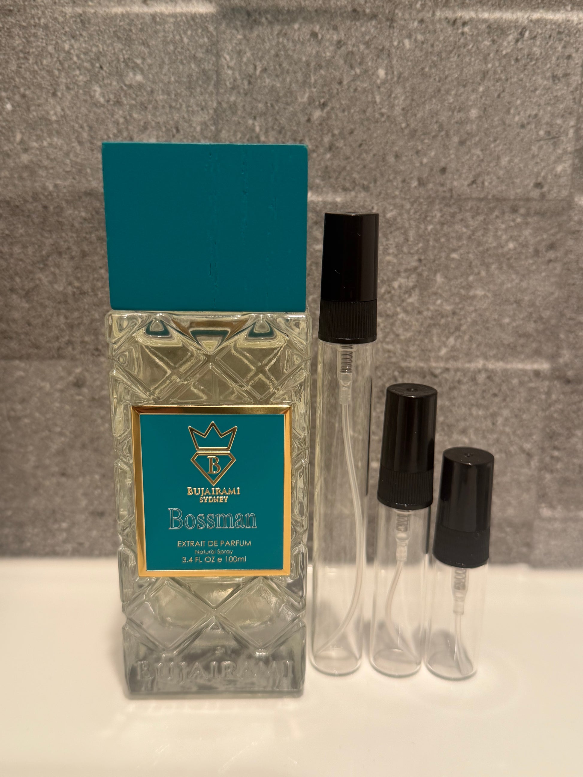 Bujairami Bossman Decant sizes