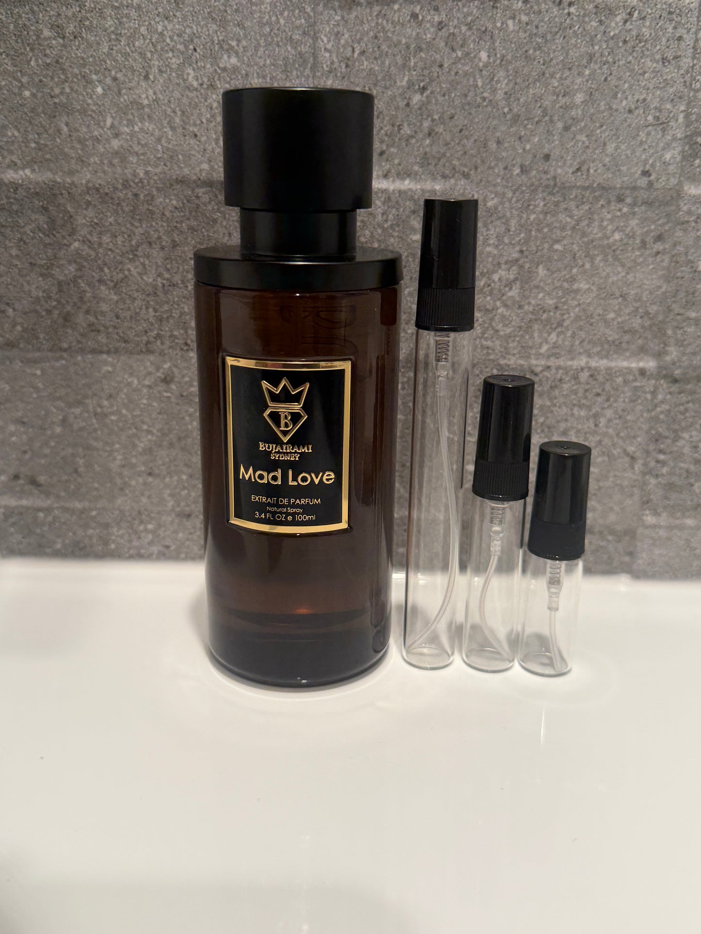 Bujairami Mad Love Extrait Decant sizes