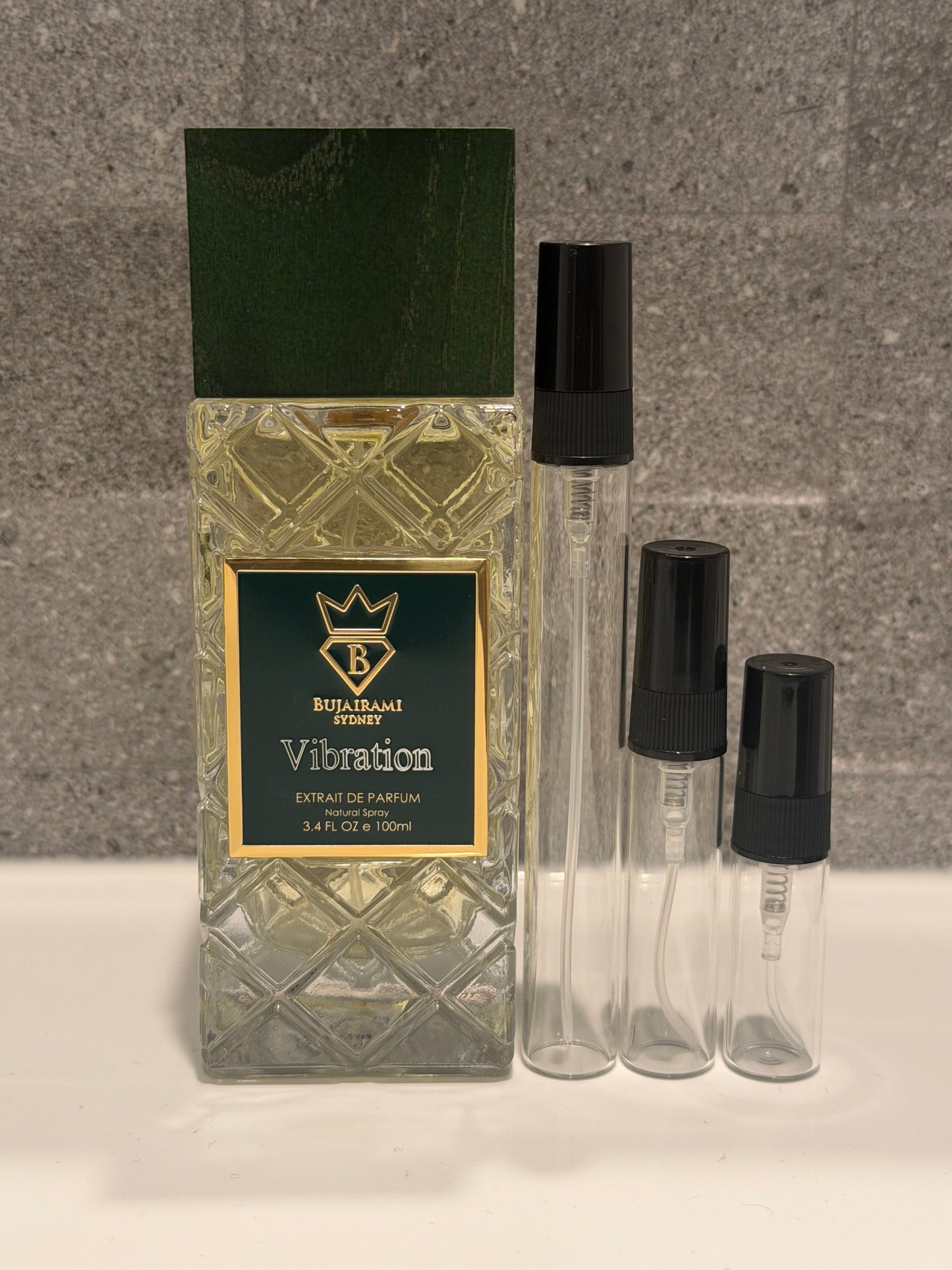 Bujairami Vibration Extrait decant sizes 