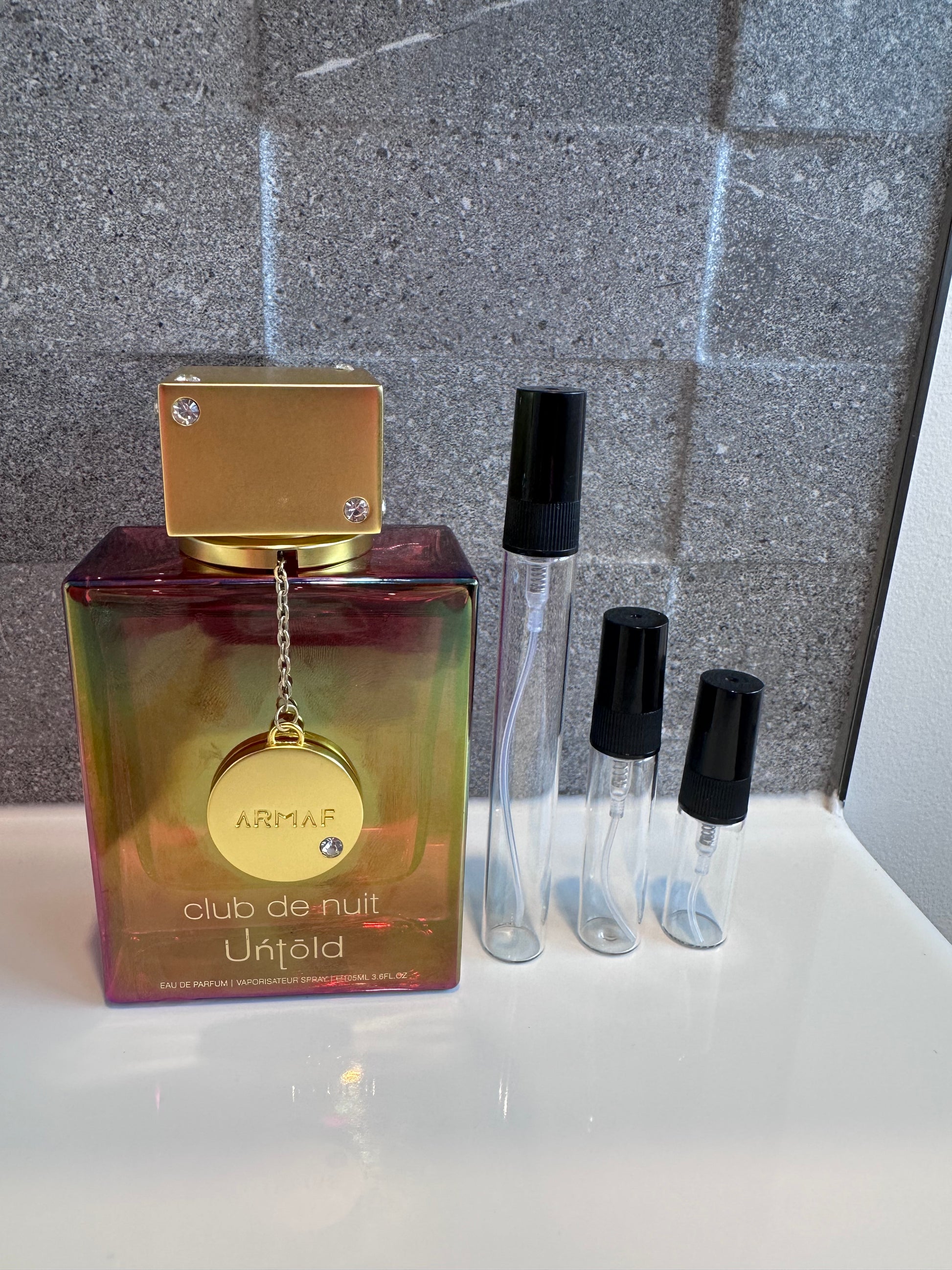 Armaf - Club De Nuit Untold perfume decant bottle sizes NZ