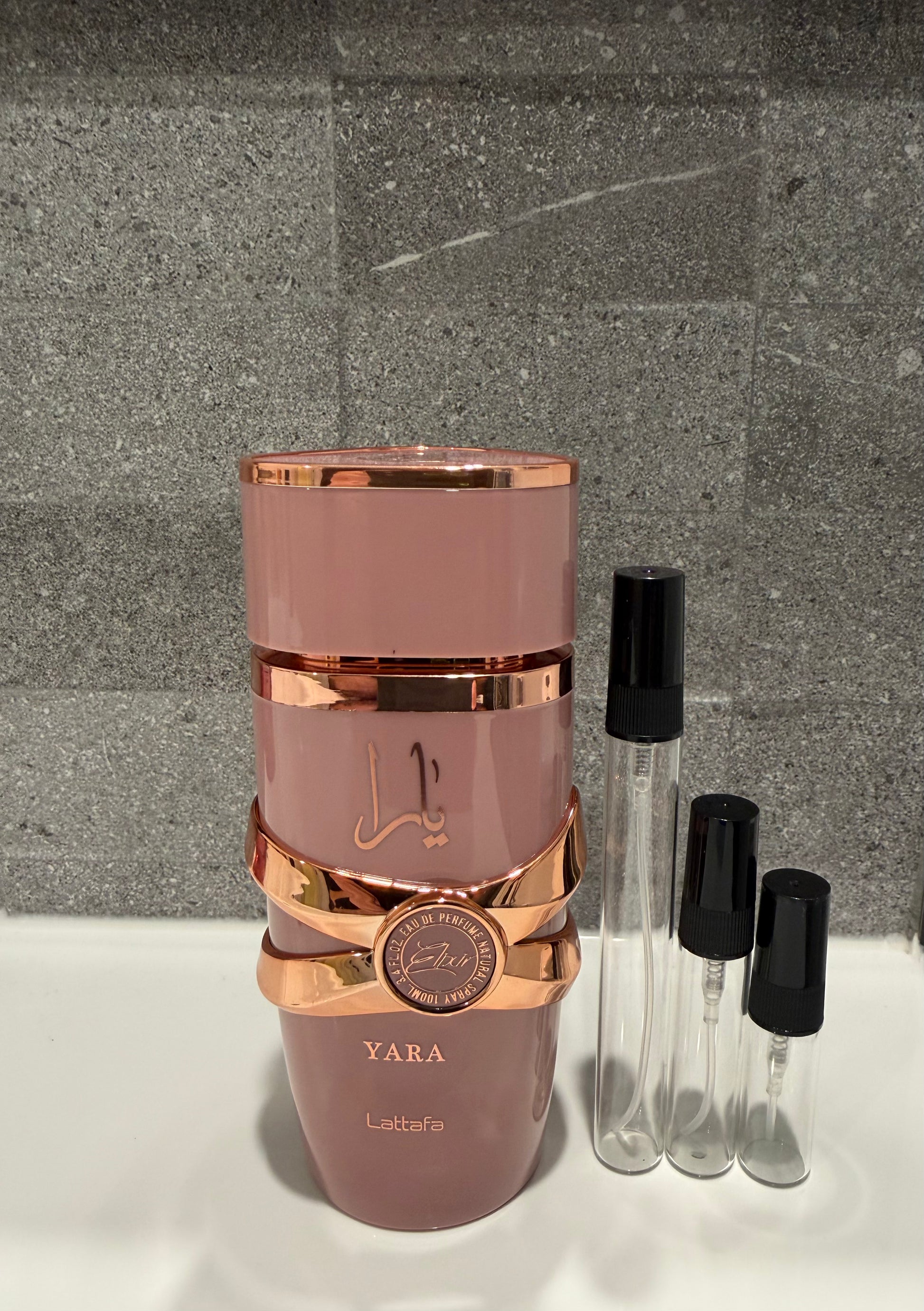 Yara Elixir perfume decant sizes