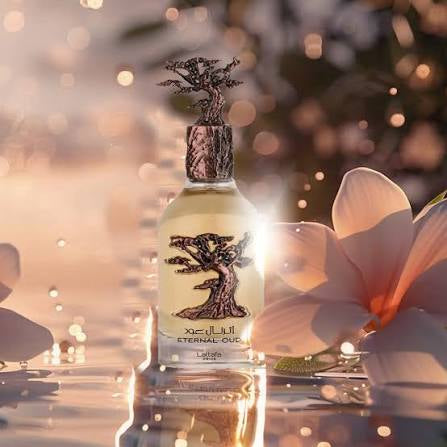 Lattafa Eternal Oud perfume promotional image