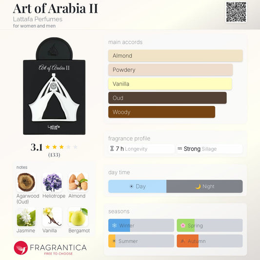 Lattafa - Art of Arabia II Decant