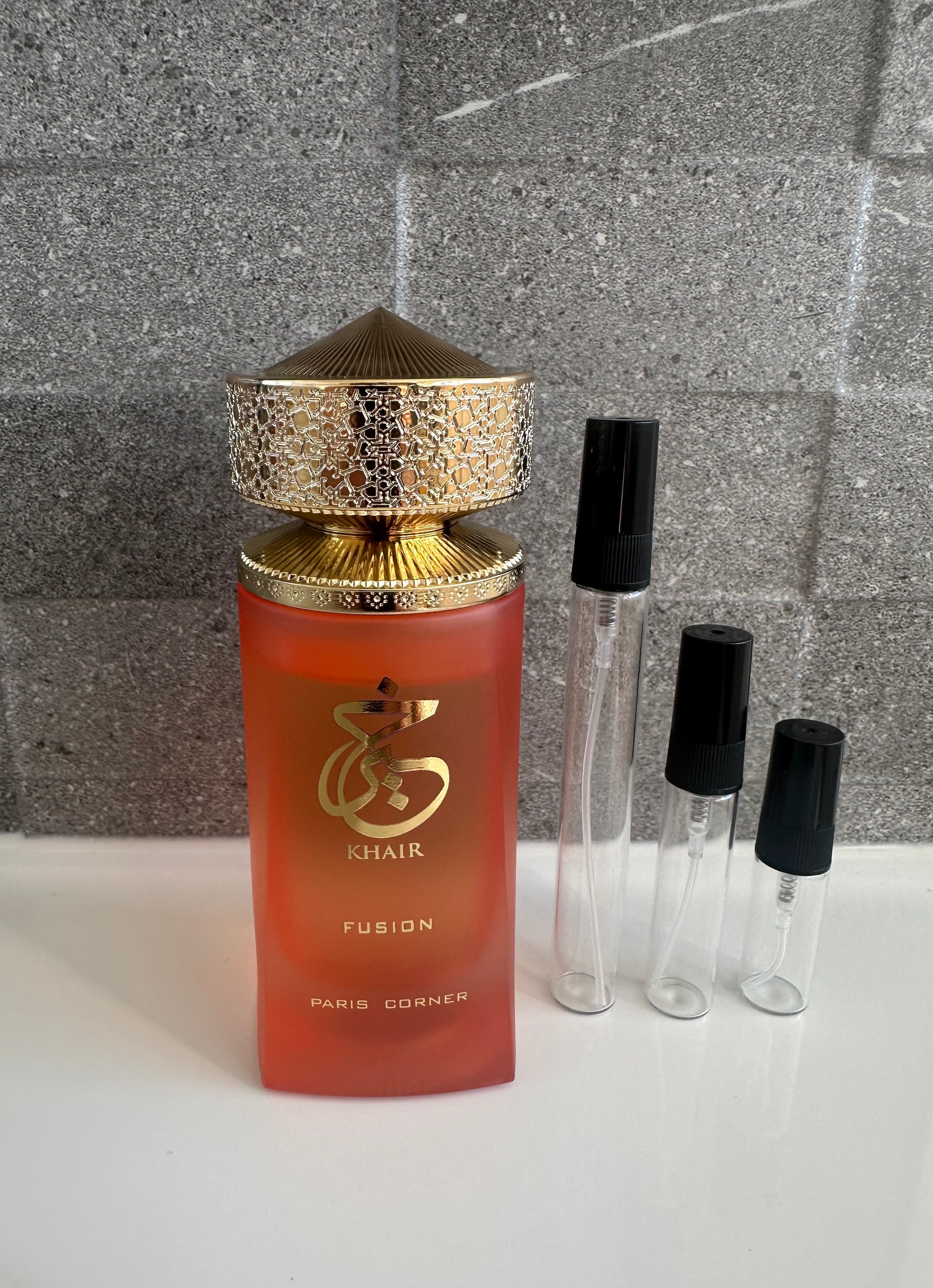 Paris Corner - Khair Fusion perfume decant bottle sizes NZ