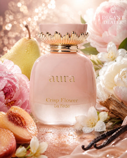Khadlaj La Fede Aura Crisp Flower decant dealer nz promo