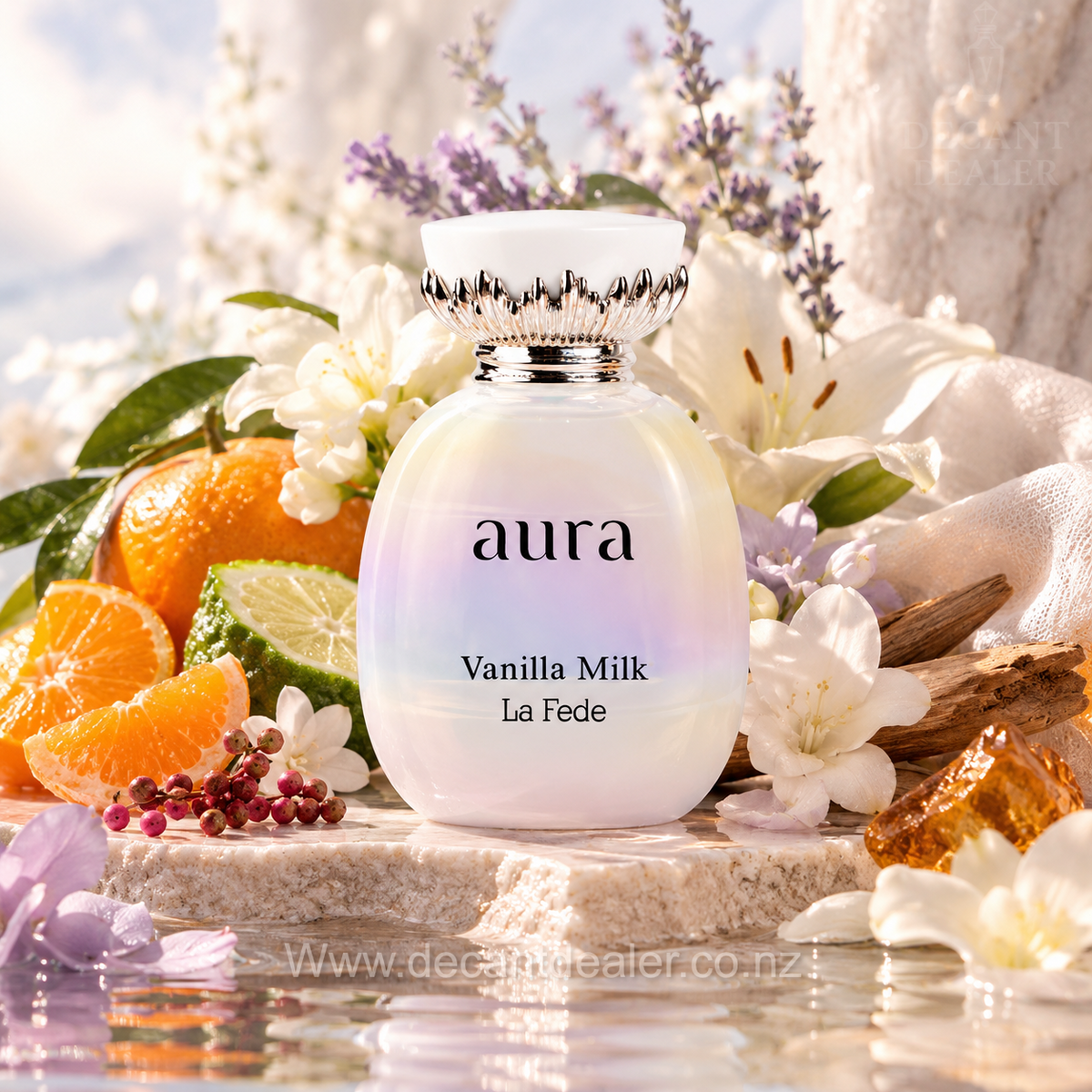 Khadlaj La Fede Aura Vanilla Milk Decant Dealer NZ Promo