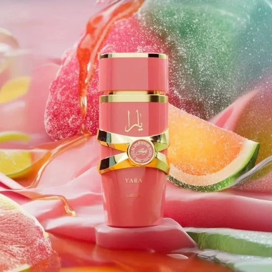 Lattafa - Yara Candy perfume promotional image