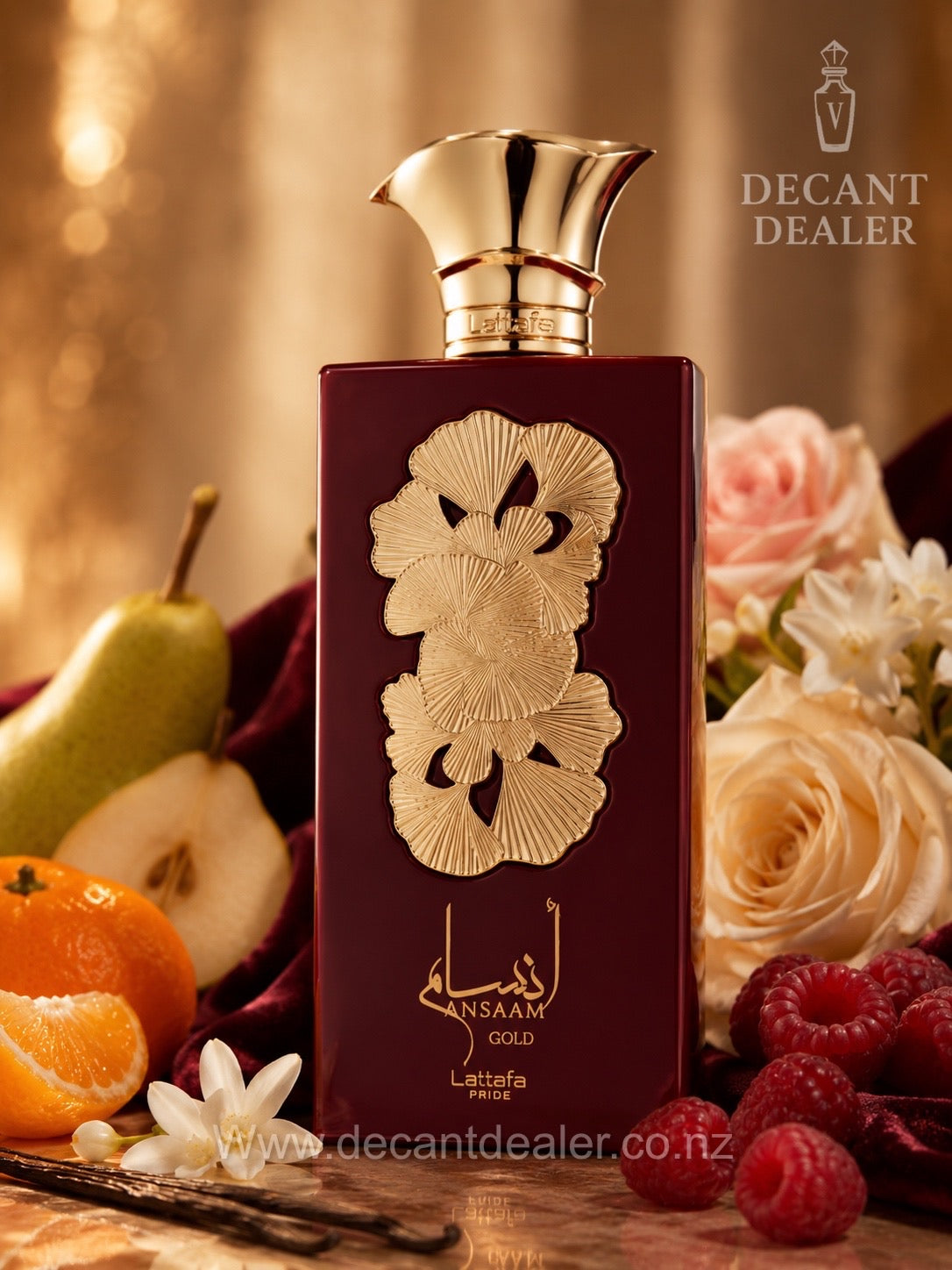 Lattafa Ansaam Gold Perfume decant dealer nz promo