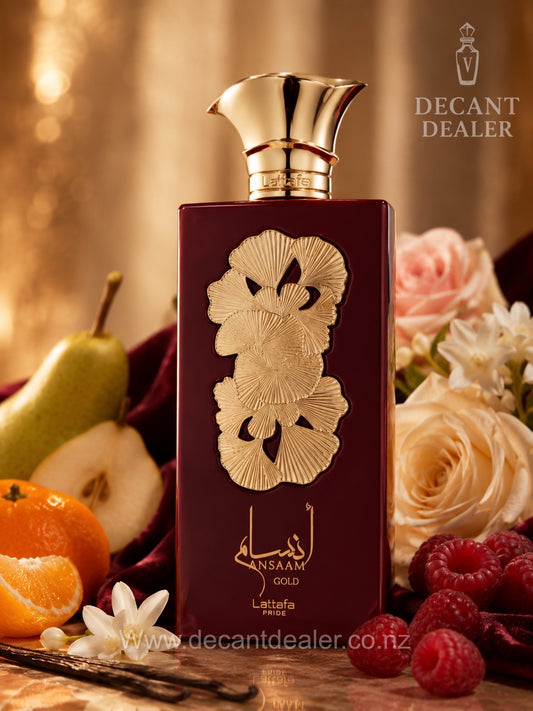 Lattafa Ansaam Gold Perfume decant dealer nz promo