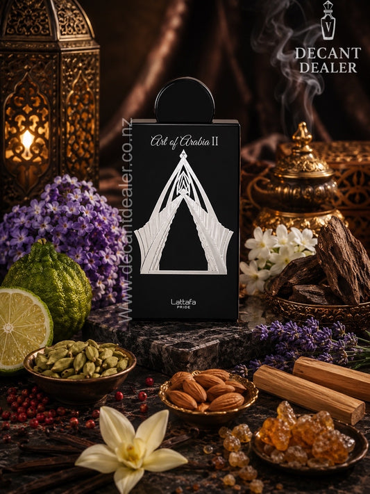 Lattafa Art of Arabia II Perfume Decant Dealer NZ Promo