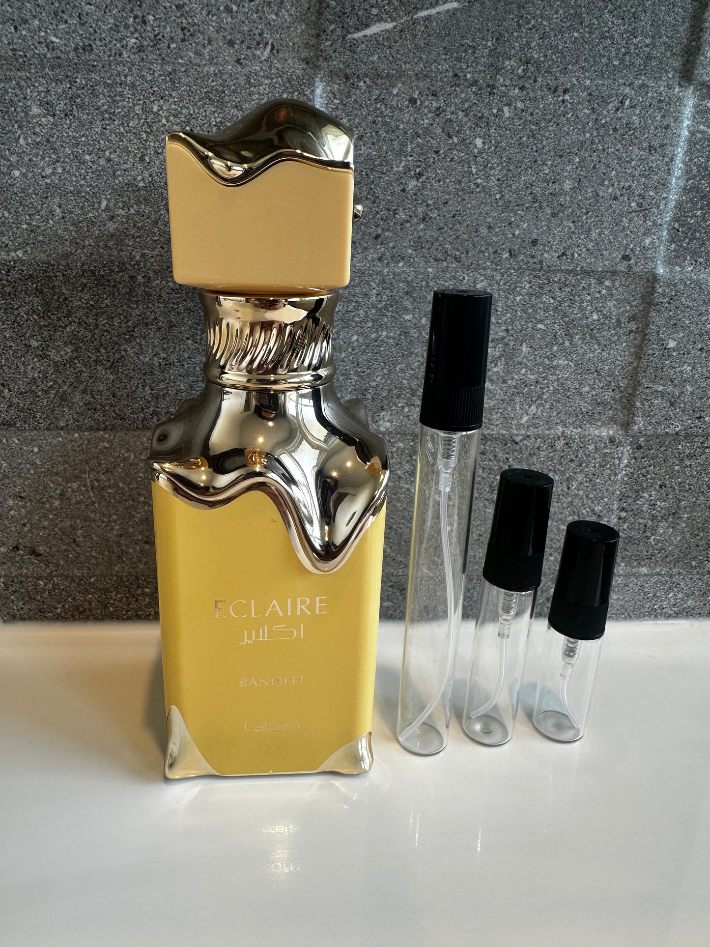 Lattafa Perfume Eclaire Banoffi decant Sizes
