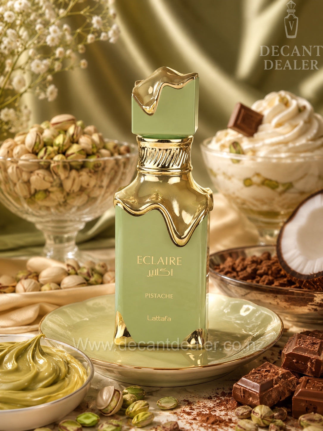Lattafa Eclaire Pistache perfume Decant Dealer NZ
