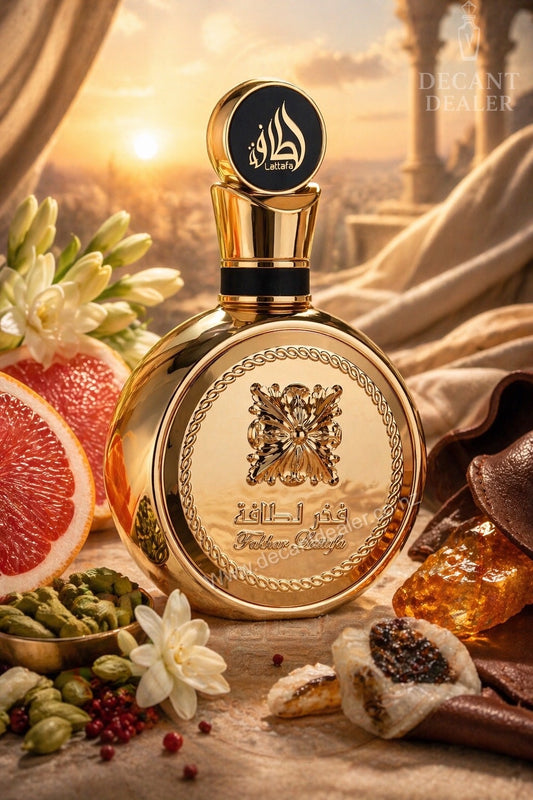 Lattafa Fakhar Extrait Gold perfume Decant Dealer NZ created watermarked