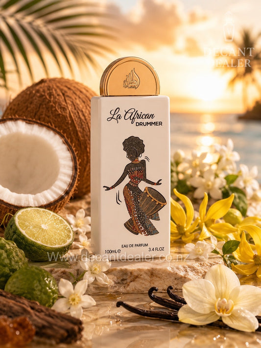 Lattafa La African Drummer perfume decant dealer nz promo
