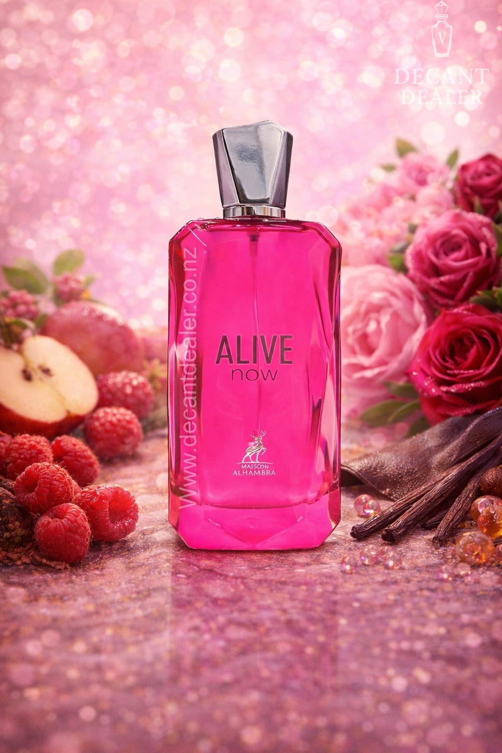 Maison Alhambra Alive Now perfume Decant Dealer NZ Created Watermarked