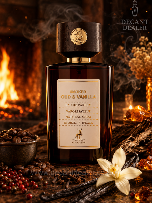 Maison Alhambra Smoked Oud & Vanilla perfume decant dealer nz promo