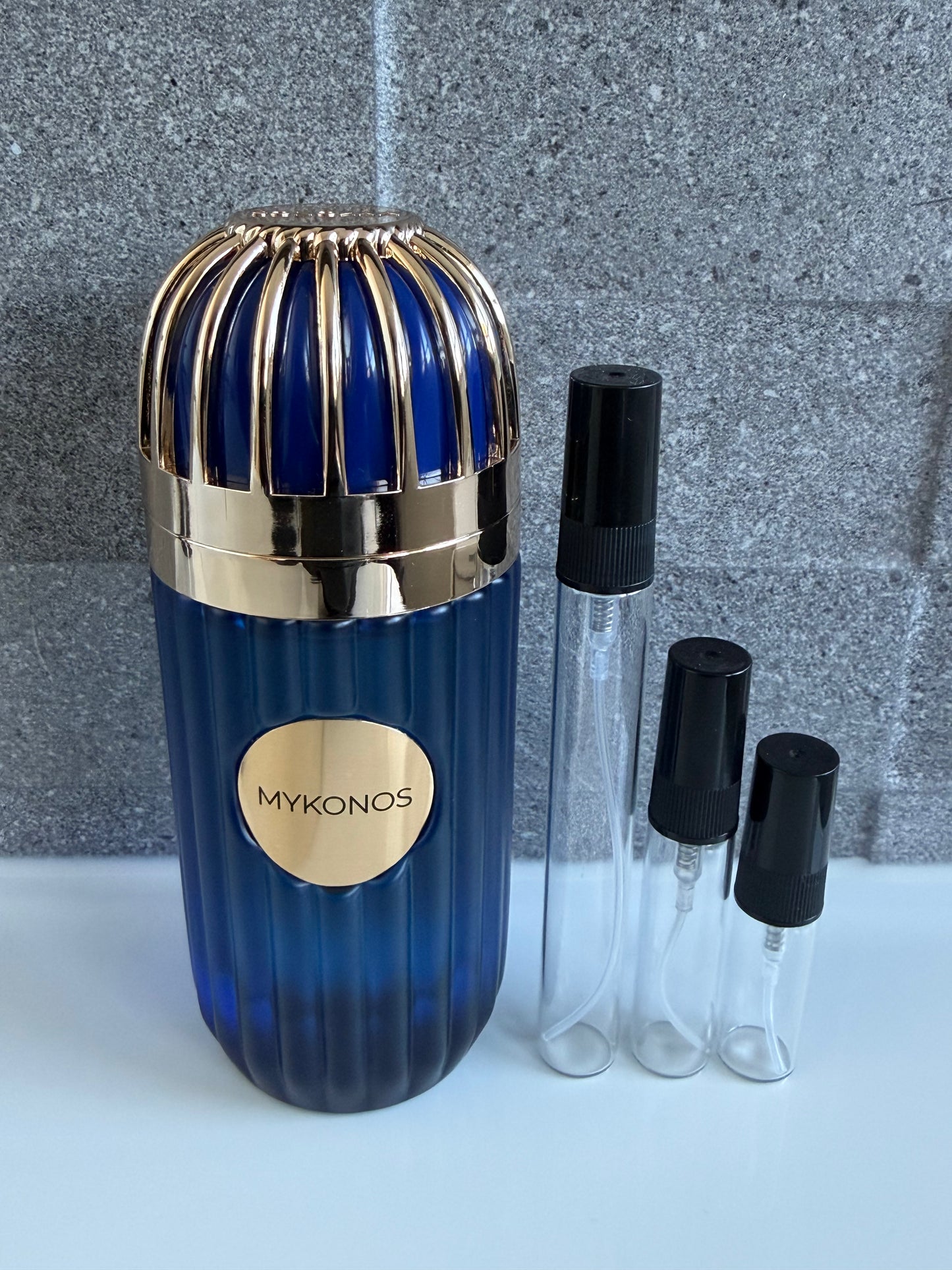 Mykonos Inception perfume decant sizes