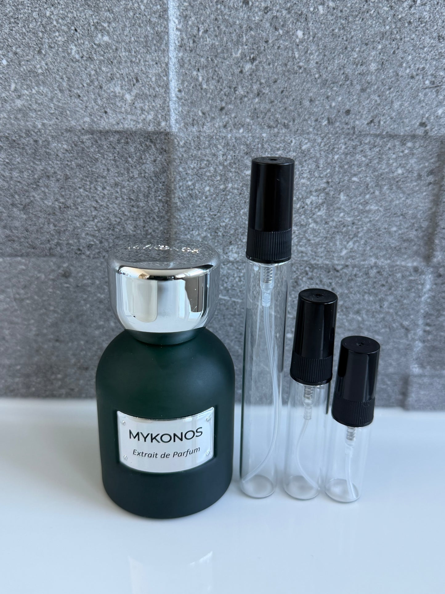Mykonos Sorrento perfume decant sizes