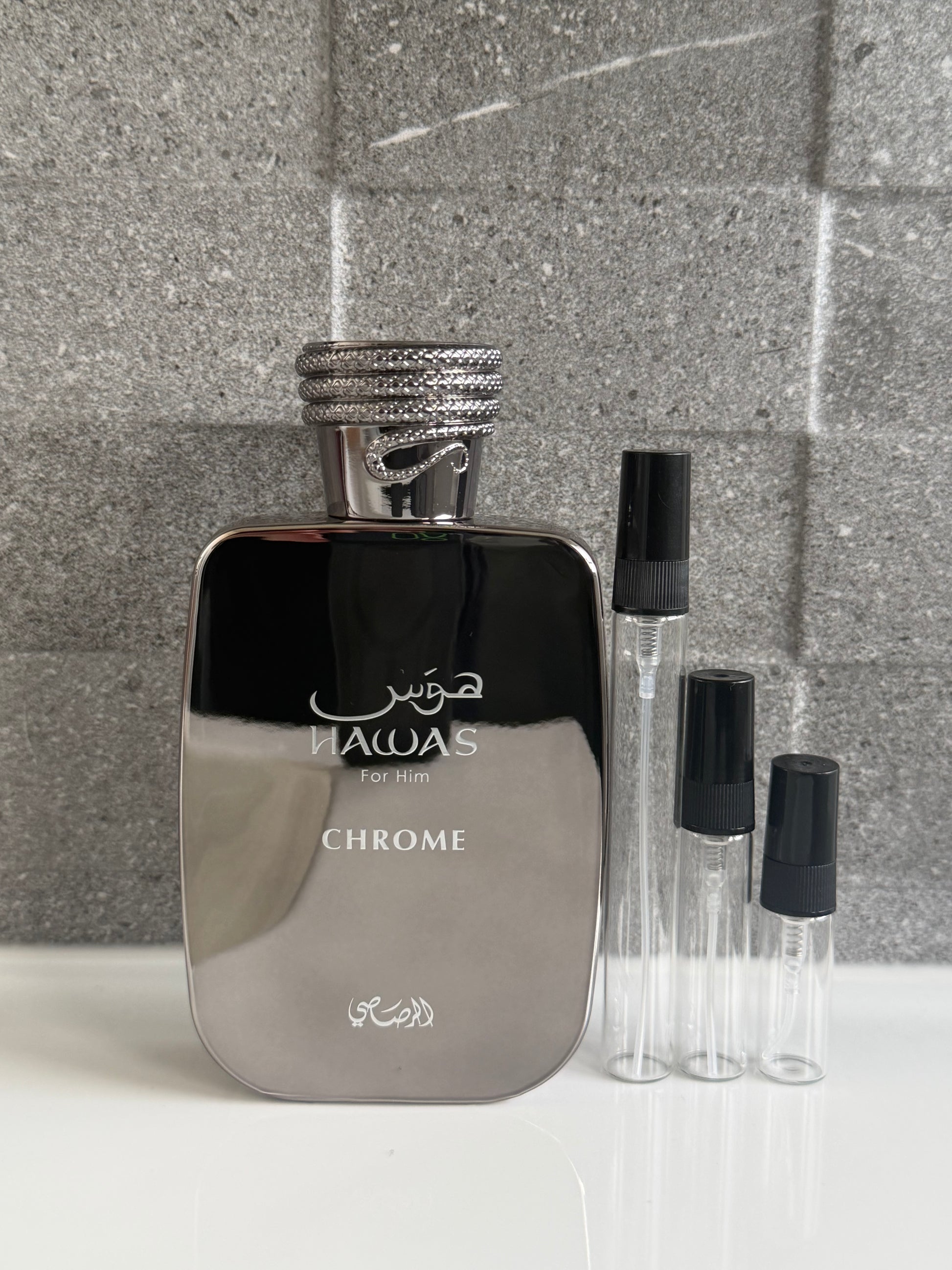 Rasasi Hawas Chrome Perfume Decant Sizes NZ