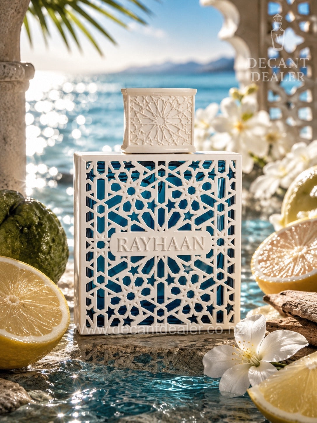 Rayhaan Azul perfume decant dealer NZ promo pic