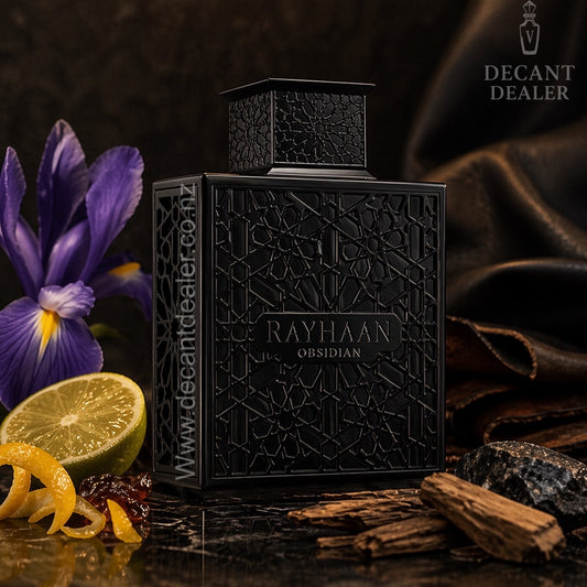 Rayhaan Obsidian Perfume Decant Dealer NZ Promo