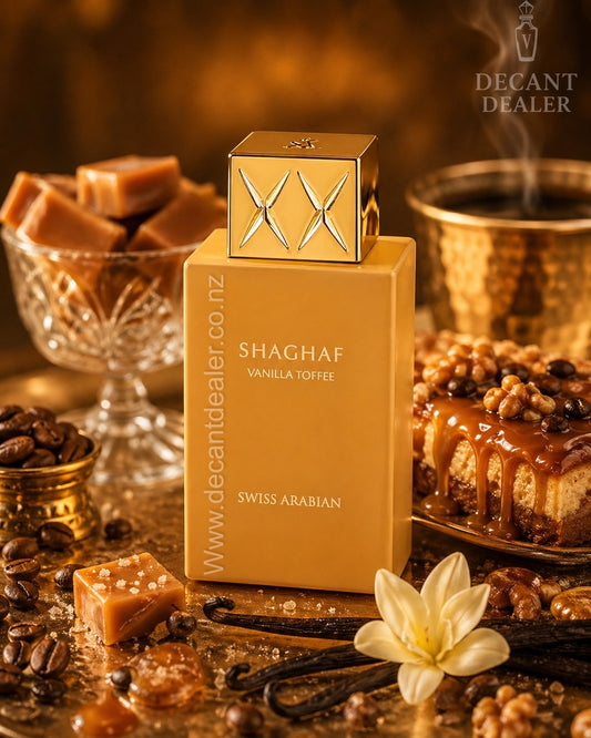 Swiss Arabian Shaghaf Vanilla Toffee perfume Decant Dealer NZ Watermarked